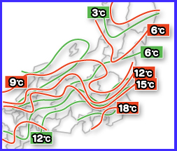 3月30日09時の局地解析図(b)