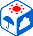 豪雨レーダーアプリのロゴ