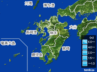 九州地方の海の天気 日本気象協会 Tenki Jp