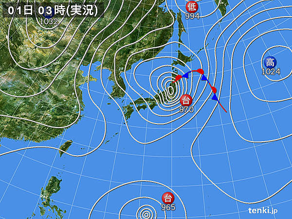 実況天気図