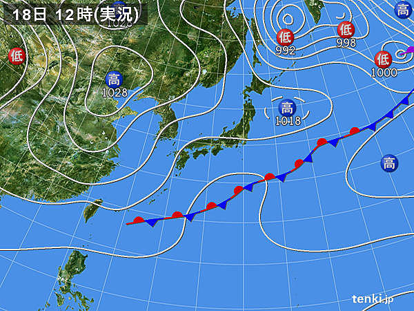 実況天気図