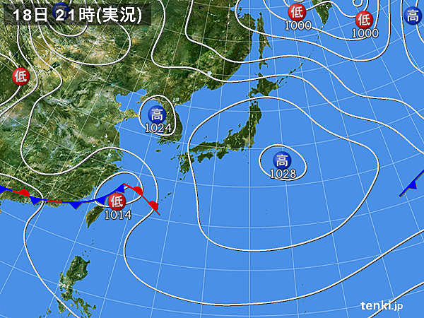 実況天気図