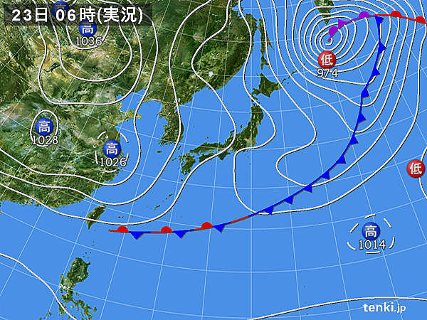 実況天気図