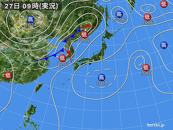 実況天気図