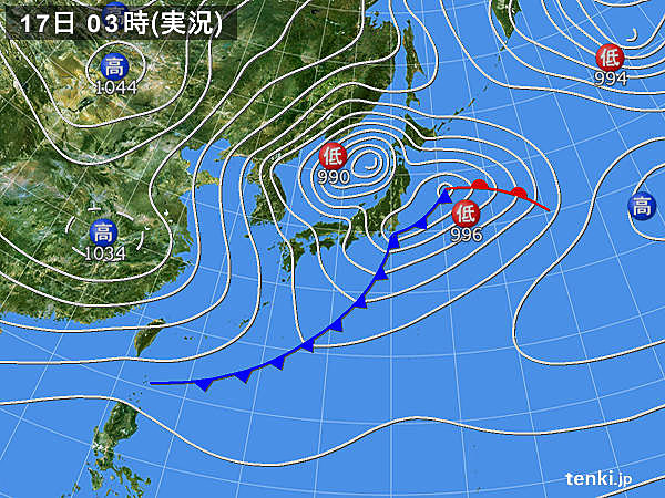 実況天気図