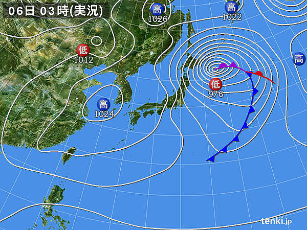 実況天気図