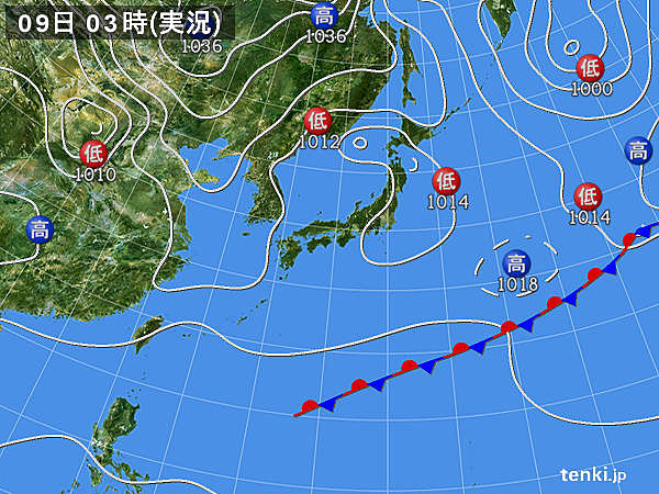 実況天気図