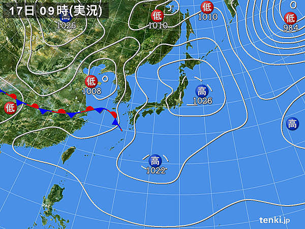 実況天気図