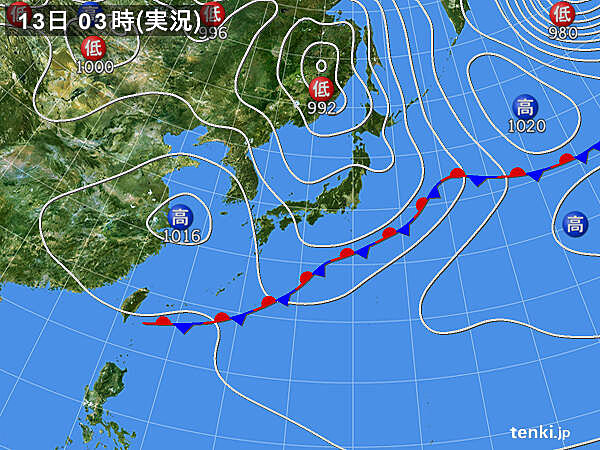 実況天気図