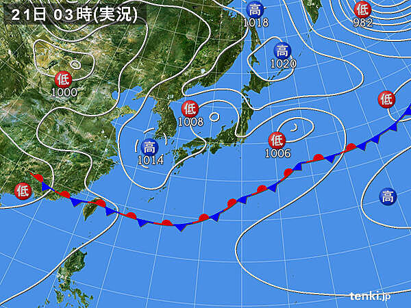 実況天気図