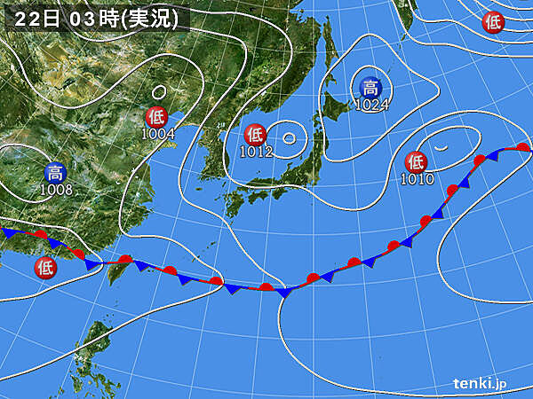 実況天気図