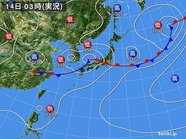 実況天気図