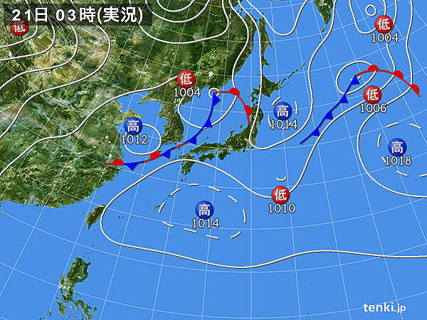 実況天気図