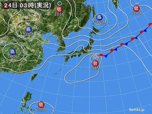 実況天気図