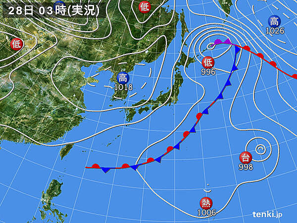 実況天気図