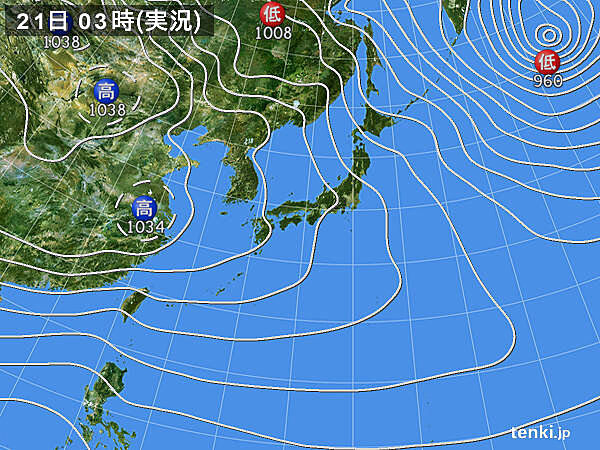 実況天気図
