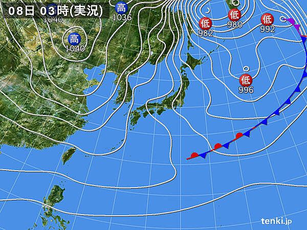 実況天気図