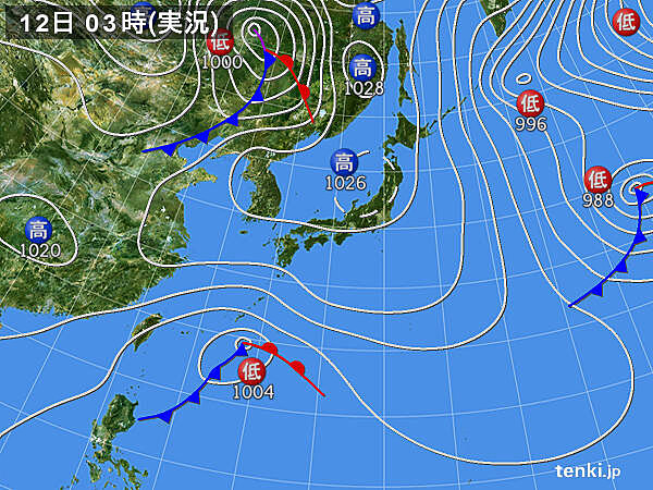 実況天気図