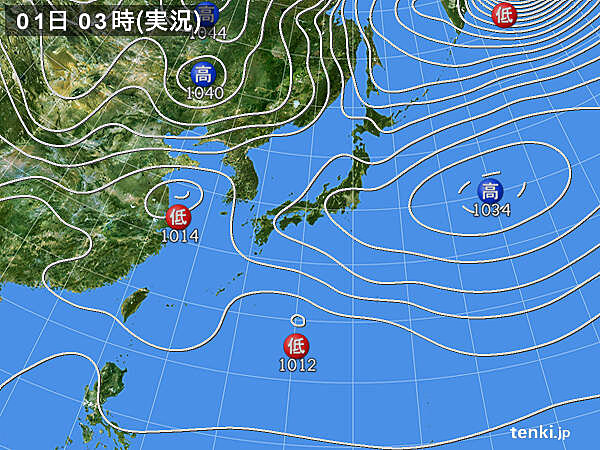実況天気図