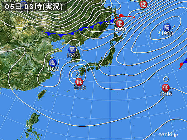 実況天気図