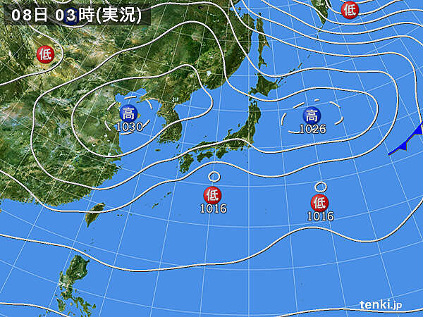 実況天気図