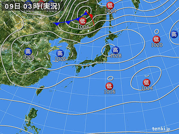 実況天気図