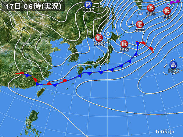 実況天気図