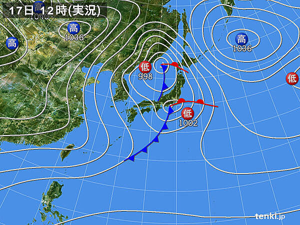 実況天気図