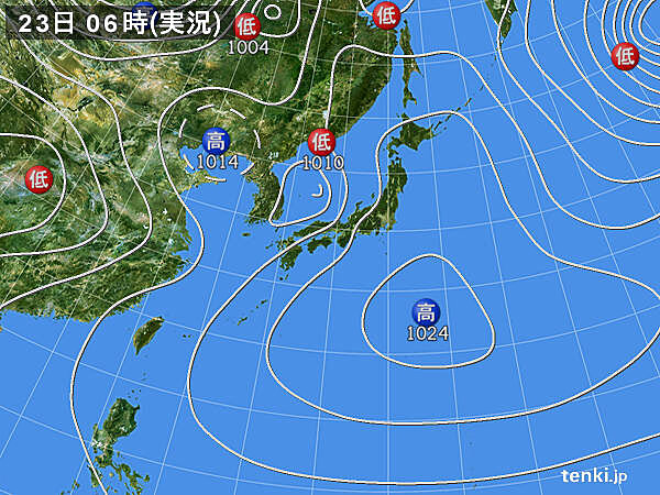 実況天気図
