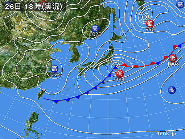実況天気図