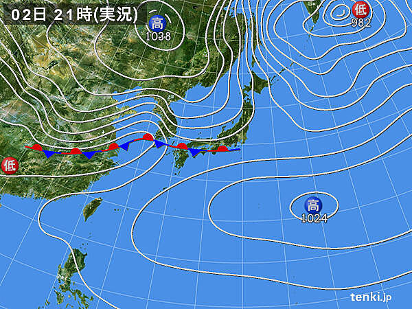 実況天気図