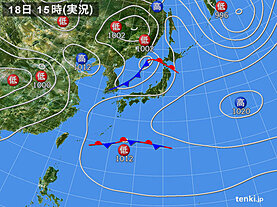 実況天気図(2日前)