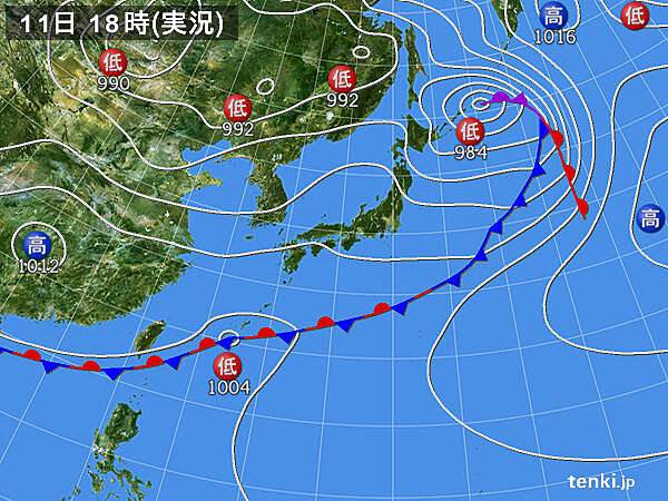 実況天気図