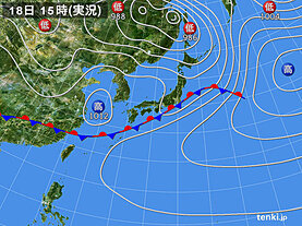 実況天気図(2日前)