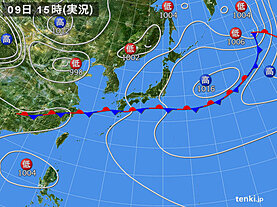 実況天気図(2日前)