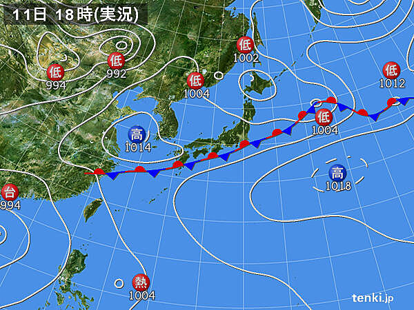 実況天気図