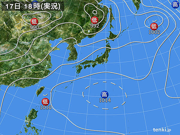 実況天気図