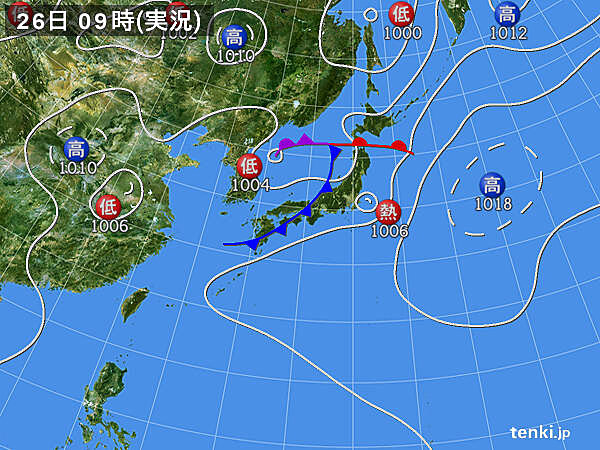 実況天気図