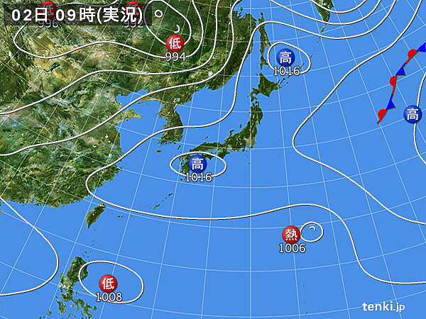 実況天気図
