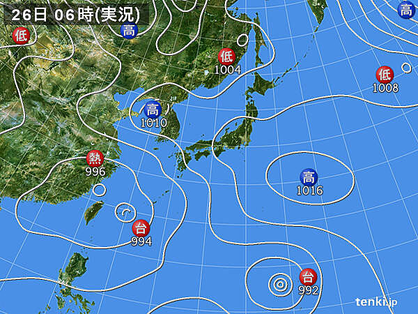 実況天気図