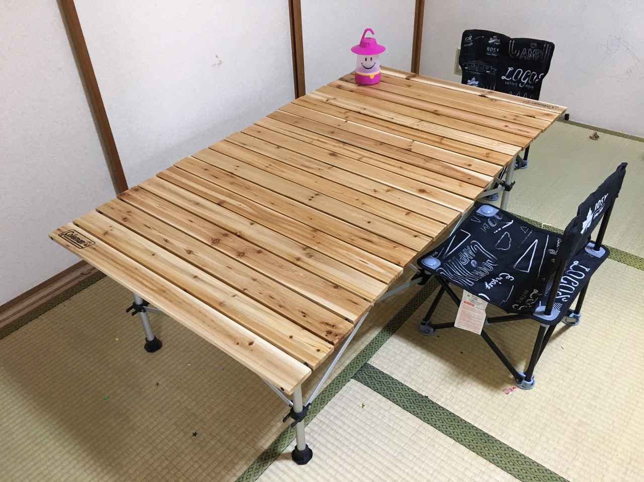 アウトドアテーブル ロールテーブル 折り畳みテーブル キャンプテーブル 90cm 通販