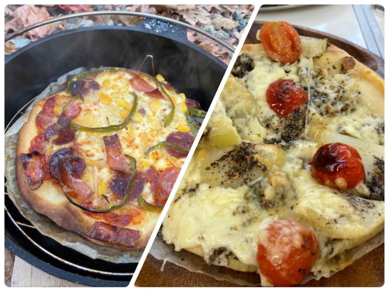 ニトリのダッチオーブンで炭火焼ピザ！ ソースや生地も手作りの本格ピザの作り方