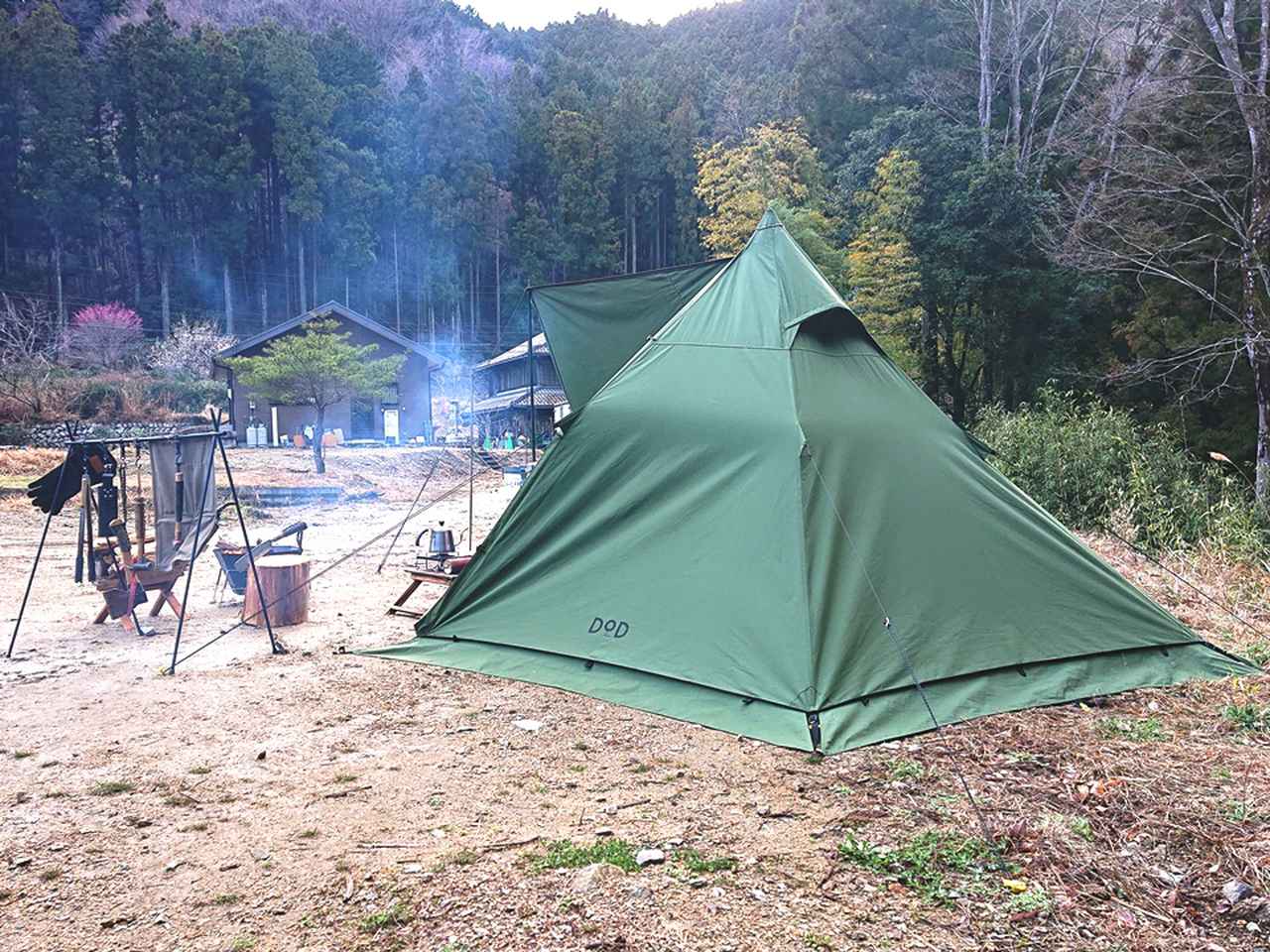 DODワンポール式『ムシャテント』でソロキャンプ向けテント選びの