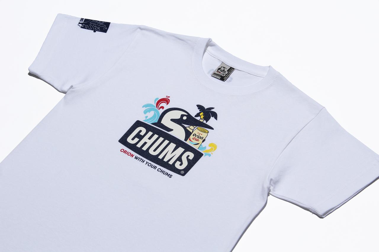 早い者勝ち♪【XXL】ORION×CHUMS コラボ Tシャツ 三線デザイン - T