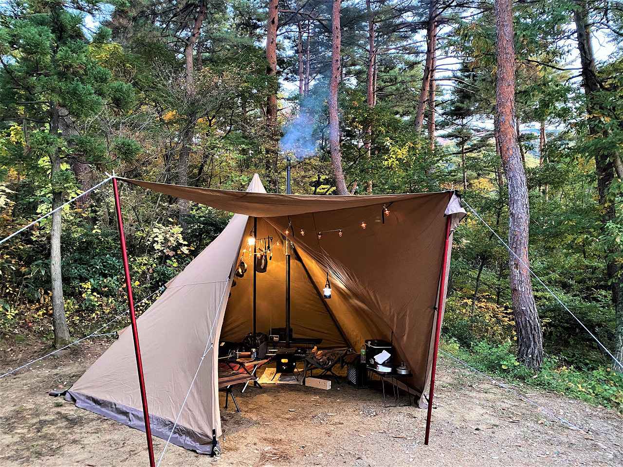 秋冬キャンプのテントの選び方を伝授！春まで使えるテンマクデザイン