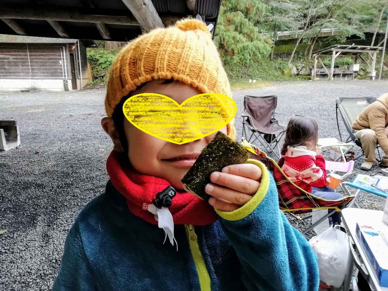 画像: 筆者撮影 11月初旬の道志村でのキャンプの朝