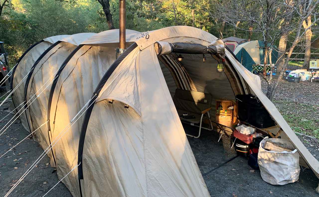 画像: ※著者の現在のファミリーキャンプ用テント「カマボコテント２（DOD）」