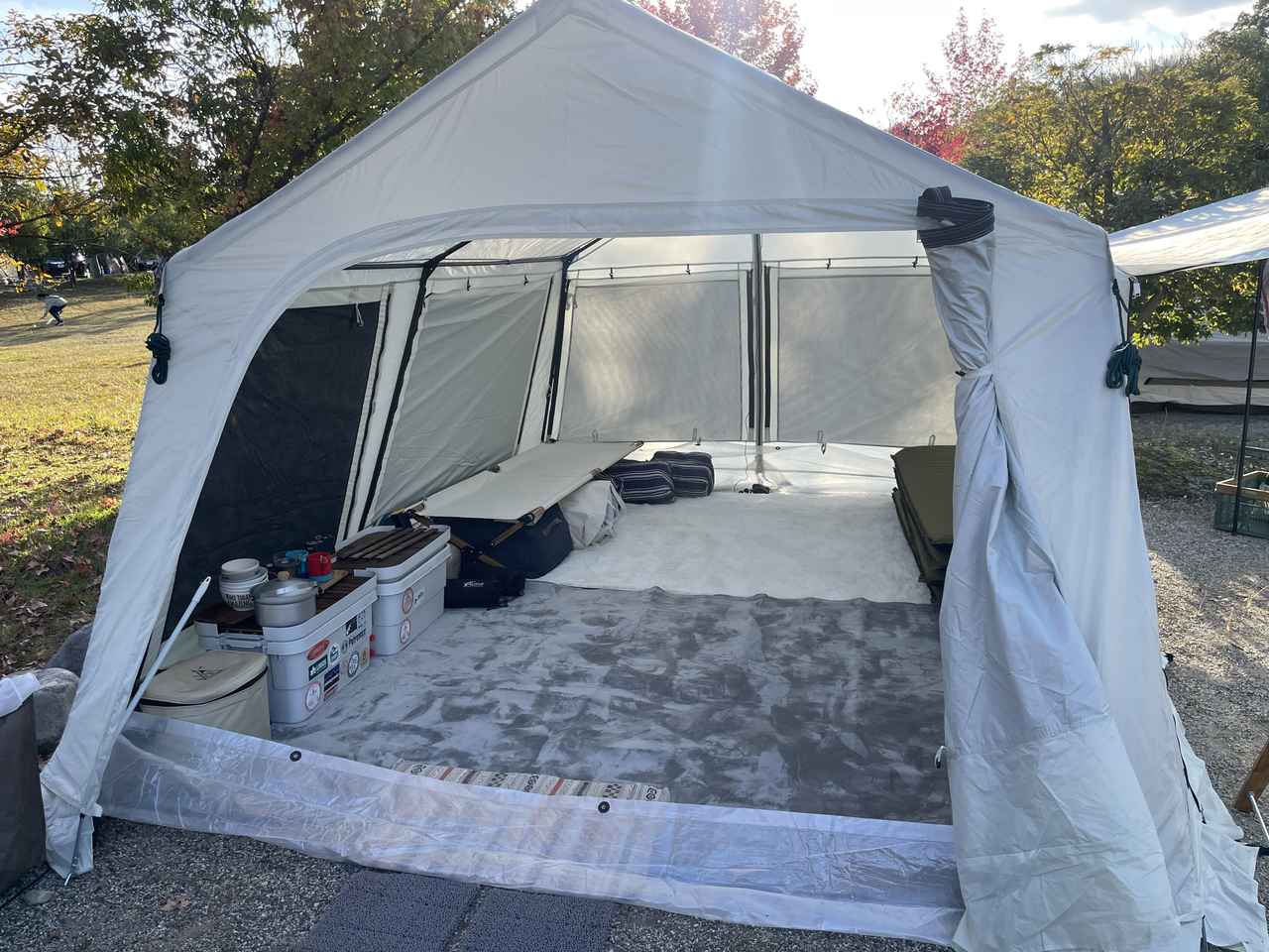 ロゴス リバイバルコテージ ツールームテント - テント/タープ