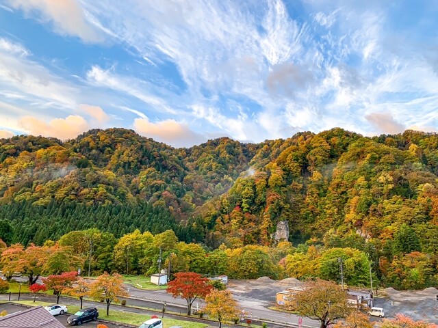 秋の宮温泉郷の写真