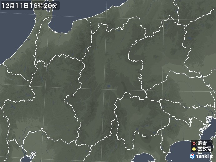 長野県の雷レーダー(実況)